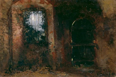 Fenêtre de cave au château de Heidelberg