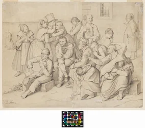 The Madhouse (graphite sur papier vélin blanc, posé)