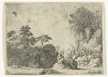 Satyre jouant de la flûte