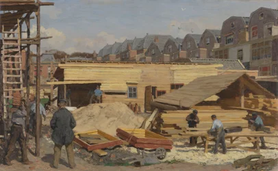 Maisons en construction, 1895