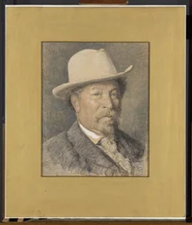 Portrait du peintre Gerardus Johannes Roermeester (1844-1936)