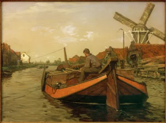 Chaland dans le canal