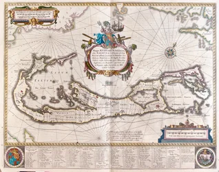 Bermudes, dans "Theatrum Orbis Terrarum, sive Atlas Novus" de Willem Blaeu, Amsterdam