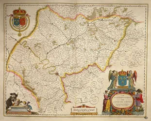 Île-de-France, extrait de Theatrum Orbis Terrarum par Willem Bleau, Amsterdam