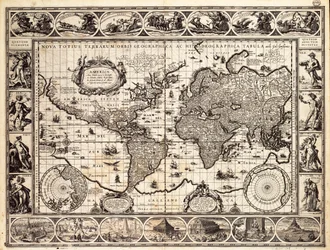 Carte de Mercator du monde