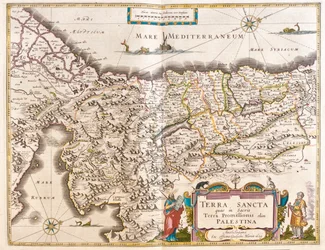 Palestine, dans "Theatrum Orbis Terrarum, sive Atlas Novus" de Willem Blaeu, Amsterdam