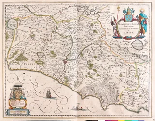Rome, Italie, dans "Theatrum Orbis Terrarum, sive Atlas Novus" de Willem Blaeu, Amsterdam