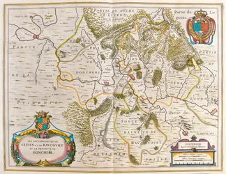 lorraine, dans "Theatrum Orbis Terrarum, sive Atlas Novus" de Willem Blaeu, Amsterdam