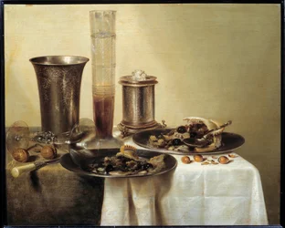 Nature morte avec gobelet en argent