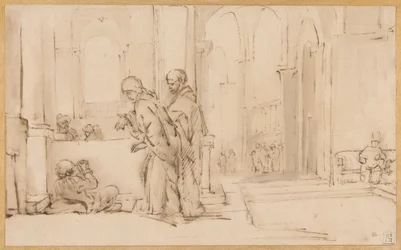 Pierre et Jean à la porte du temple