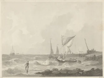 Bateaux de pêche près d