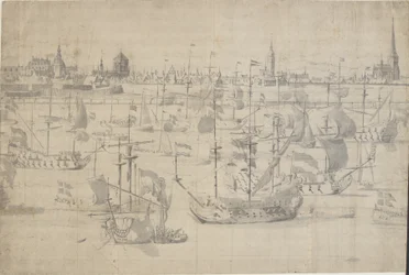 La Flotte Hollandaise à la Rade de Copenhague 1658