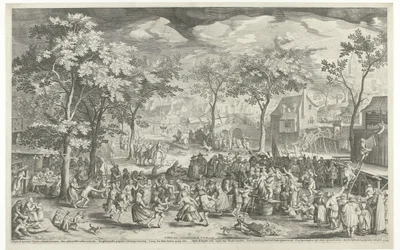 Fête de village, vers 1610