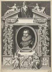 Portrait de Gerard Thibault dans un cadre architectural