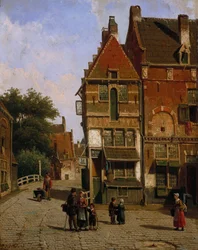 Scène de rue hollandaise