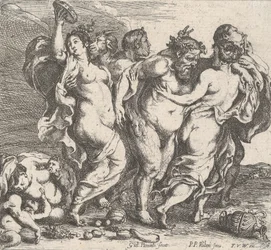 Le Silène ivre, accompagné de nymphes et de satyres, 1632