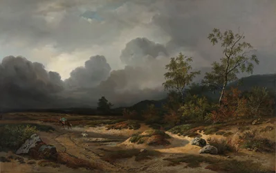 Paysage avec un orage qui se prépare