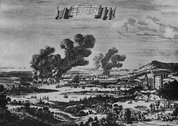 Raid hollandais sur la Tamise, vers 1668