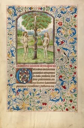 Adam et Ève mangeant le fruit défendu