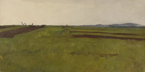 Paysage avec champs