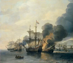 La bataille de Livourne, 4 mars 1653