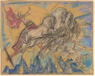 Le dieu soleil Apollon dans son char