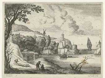 Village sur une baie