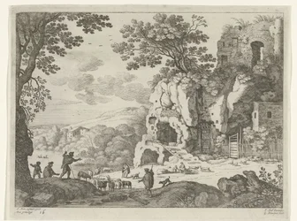 Paysage avec une ruine (Paysages italiens)