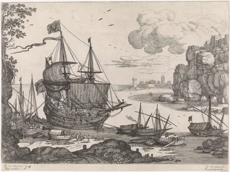 Navires dans un port