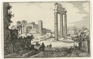 Temple de Castor et Pollux et la basilique de Constantin