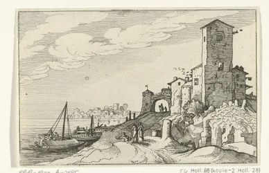 Tour et porte sur la côte