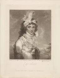 Portrait de Caroline Amalia Elisabeth de Brunswick-Wolfenbüttel