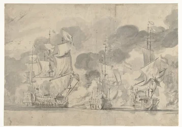 Bataille navale de Lowestoft le 13 juin 1665