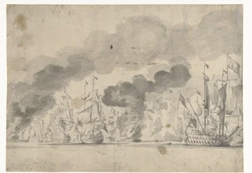 Bataille navale de Lowestoft le 13 juin 1665