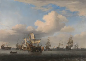 Navires anglais capturés après la bataille des Quatre Jours