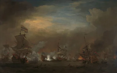 Rencontre pendant la bataille de Kijkduin