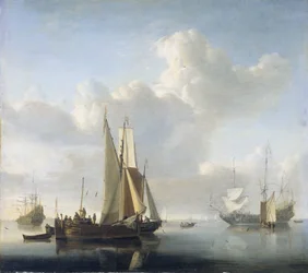 Navires au large de la côte