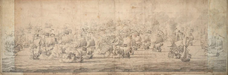 La Bataille de Lowestoft, 3-13 juin 1665, vers 1674