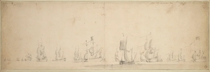 La flotte hollandaise avant la bataille de Lowestoft, mai-juin 1665