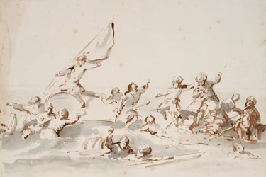 Un combat en bateaux, c.1685