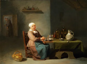 Une femme dans une cuisine