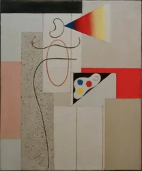 Peintre avec palette
