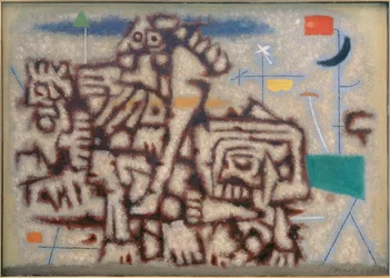 Deux âges du monde (variante sur fond bleu)
