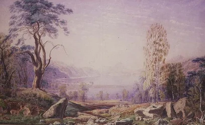 Loch Garry, Invernesshire, automne 1856
