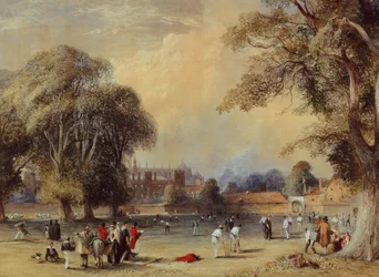 Cricket sur le terrain du collège