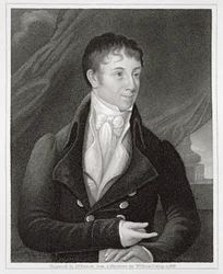 Portrait de Charles Brockden Brown (1771-1810), gravé par John B. Forrest (1814-70)
