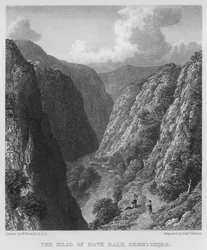 La tête de Dove Dale, Derbyshire