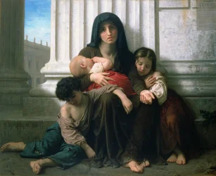 Charité ou La famille indigente, 1865