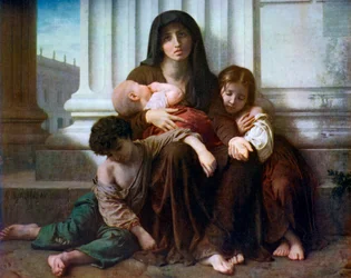 Charité ou La Famille Indigente, 1865, 1912