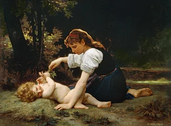 Jeune femme et enfant
